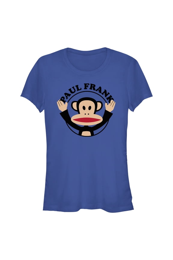 Junior's Paul Frank Julius Circle Graphic Tee Royal Blue Small