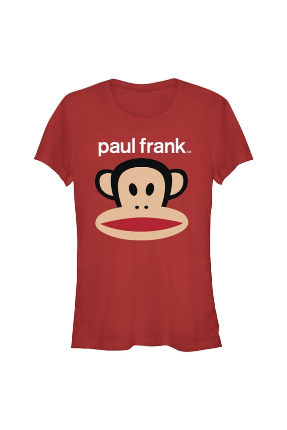Junior's Paul Frank Logo Julius Graphic Tee Red Small