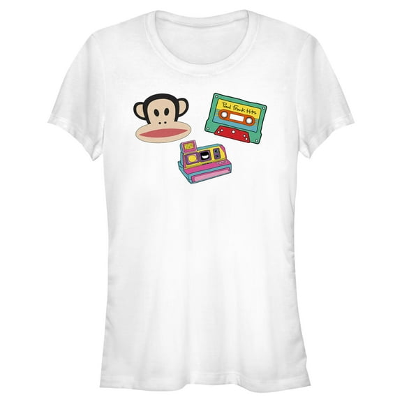 Junior's Paul Frank Retro Icons  Graphic Tee White 2X Large