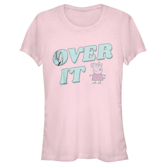 Junior's Peppa Pig Over It  Graphic T-Shirt