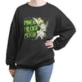 thumbnail image 1 of Junior's Peter Pan Distressed Pinch Proof Pixie  Sweatshirt, 1 of 3