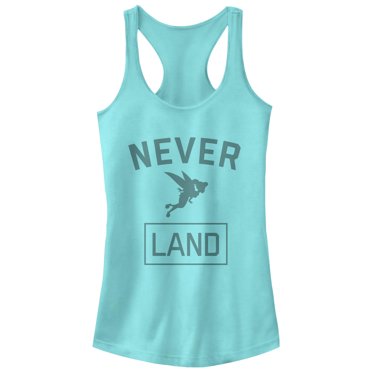 Junior's Peter Pan Tinker Bell Neverland  Racerback Tank Top Cancun 2X Large