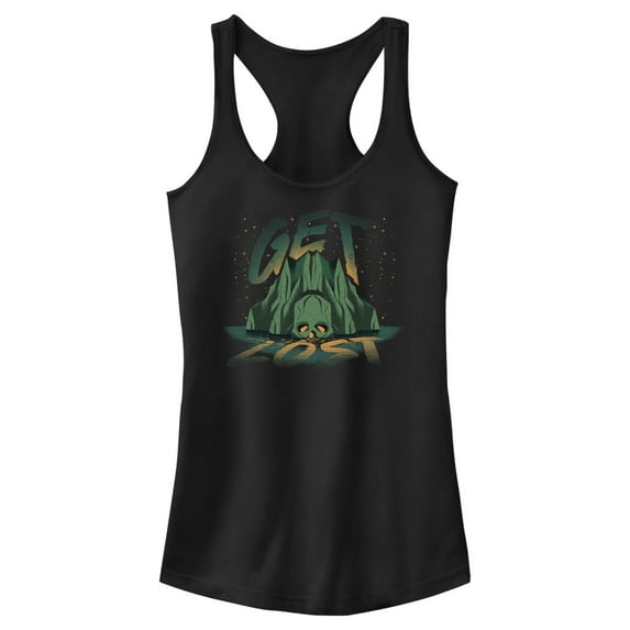 Junior's Peter Pan & Wendy Get Lost Racerback Tank Top Black Medium