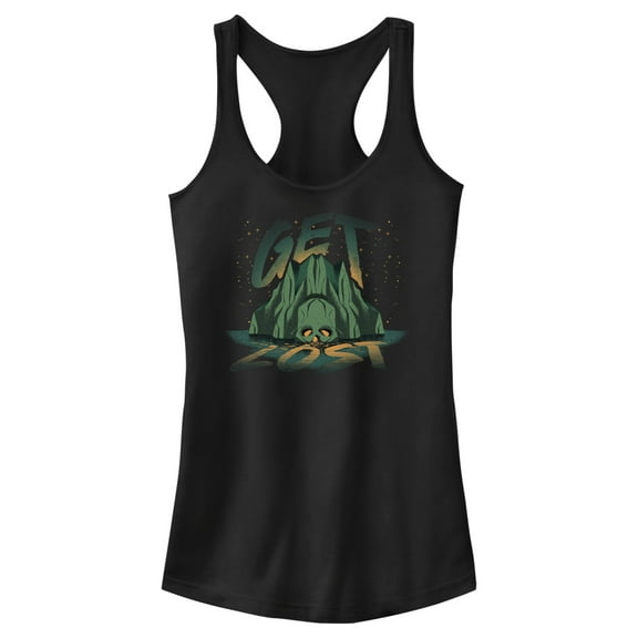 Junior's Peter Pan & Wendy Get Lost Racerback Tank Top Black Small