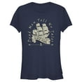 thumbnail image 1 of Junior's Pirates of the Caribbean: Dead Man's Chest Dead Men Tell No Tales Black Pearl  Graphic Tee Navy Blue Medium, 1 of 3