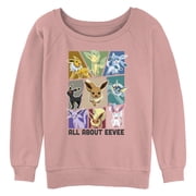 Juniors Pokemon All About Eevee Eeveeloution Sweatshirt
