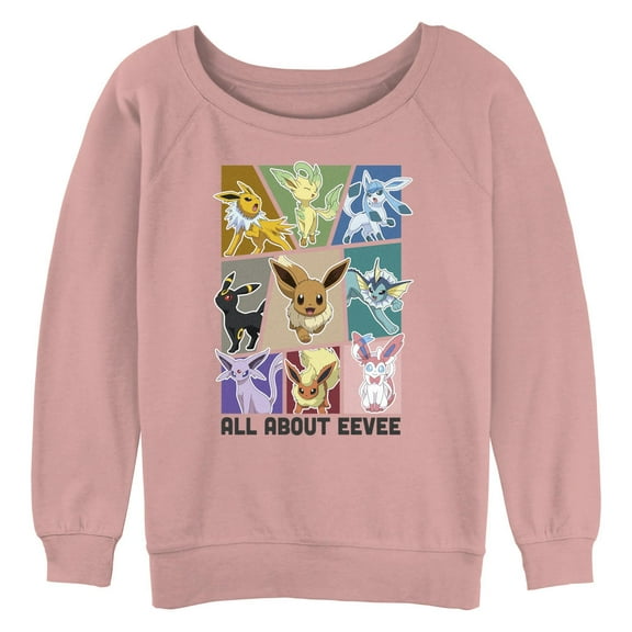 Junior's Pokemon All About Eevee Eeveeloution Sweatshirt
