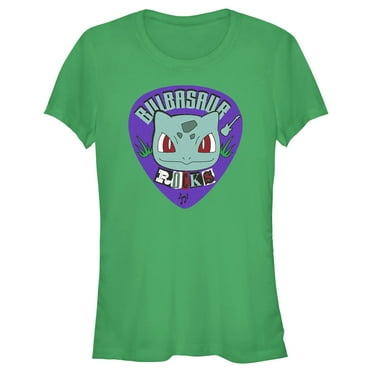 Junior's Pokemon Bulbasaur Rocks  Graphic Tee Kelly Green X Large