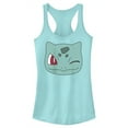 thumbnail image 1 of Junior's Pokemon Bulbasaur Wink Face Racerback Tank Top Cancun Large, 1 of 4