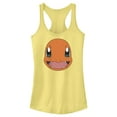 thumbnail image 1 of Junior's Pokemon Charmander Smile Racerback Tank Top Banana 2X Large, 1 of 4