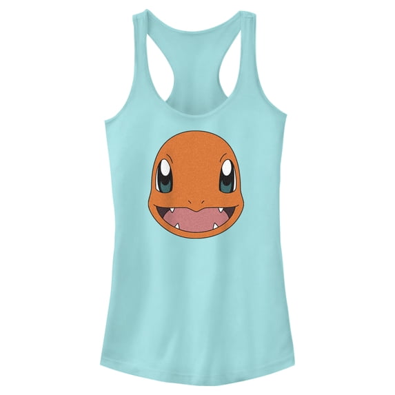 Junior's Pokemon Charmander Smile Racerback Tank Top Cancun X Small