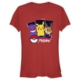 thumbnail image 1 of Junior's Pokemon Classic Trio  Graphic Tee Red Medium, 1 of 3