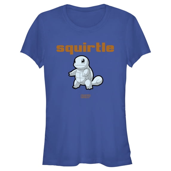 Junior's Pokemon Comic Squirtle Graphic Tee Royal Blue Medium