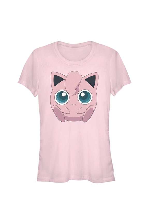 Junior's Pokemon Cute Jigglypuff Graphic Tee Light Pink Small