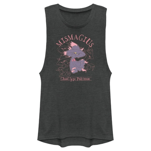 Junior's Pokemon Ghost Type Mismagius Festival Muscle Graphic T-Shirt