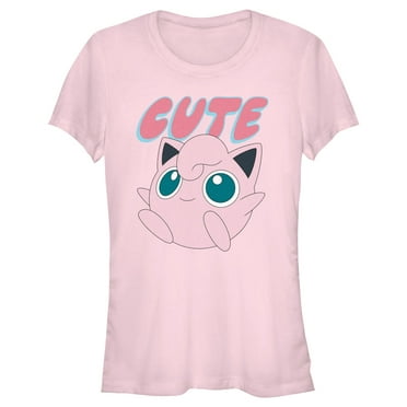 Junior's Pokemon Jigglypuff Cute  Graphic T-Shirt