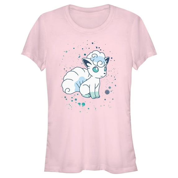 Junior's Pokemon Paint Splash Vulpix Graphic T-Shirt