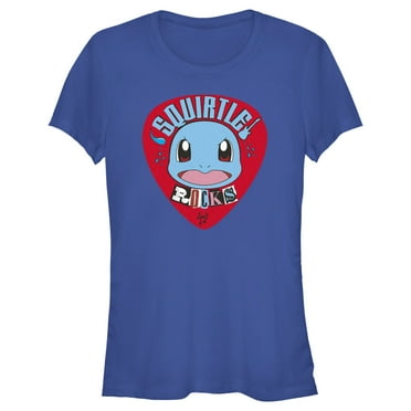 Junior's Pokemon Squirtle Rocks  Graphic Tee Royal Blue Large