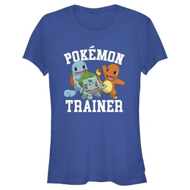 Junior's Pokemon Trainer Characters  Graphic Tee Royal Blue Large