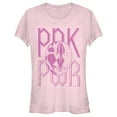 thumbnail image 1 of Junior's Power Rangers Power Text  Graphic Tee Light Pink Large, 1 of 2