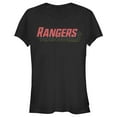 thumbnail image 1 of Junior's Power Rangers Shadow Text  Graphic Tee Black 2X Large, 1 of 2