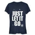 thumbnail image 1 of Junior's Ralph Breaks the Internet Comfy Elsa  Graphic Tee Navy Blue Large, 1 of 2