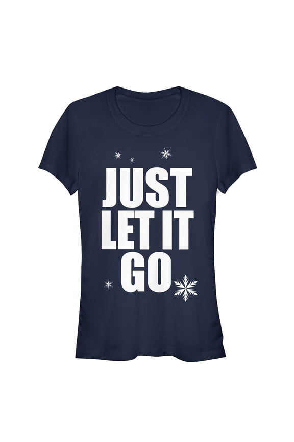 Junior's Ralph Breaks the Internet Comfy Elsa Graphic Tee Navy Blue Large