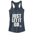 thumbnail image 1 of Junior's Ralph Breaks the Internet Comfy Elsa  Racerback Tank Top Indigo Small, 1 of 3