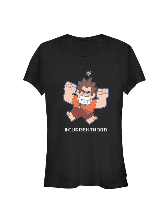 Junior's Ralph Breaks the Internet Current Mood Graphic Tee Black Small