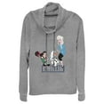 thumbnail image 1 of Junior's Ralph Breaks the Internet Elsa Chillin  Cowl Neck Sweatshirt Gray Heather Small, 1 of 3