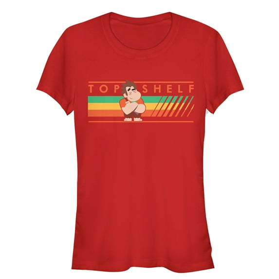 Junior's Ralph Breaks the Internet Top Shelf Graphic Tee Red 2X Large