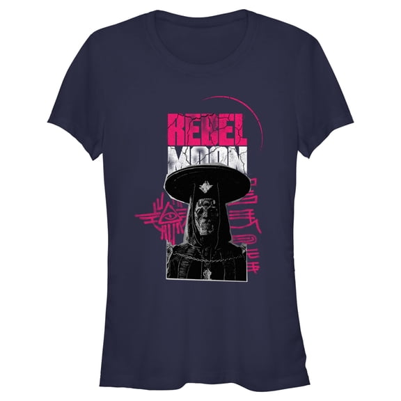 Junior's Rebel Moon Imperium Priest Logo Graphic Tee Navy Blue 2X Large