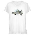thumbnail image 1 of Junior's Rick And Morty Cool Captain and His Spaceship  Graphic Tee White Small, 1 of 3