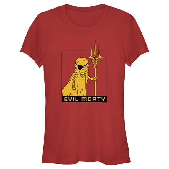 Junior's Rick And Morty Evil Morty Graphic Tee Red 2X Large