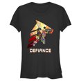 thumbnail image 1 of Junior's Rick And Morty Space Beth Defiance  Graphic Tee Black 2X Large, 1 of 3
