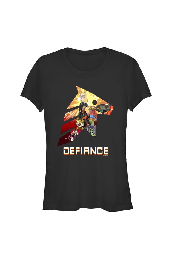 Junior's Rick And Morty Space Beth Defiance Graphic Tee Black Large