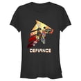 thumbnail image 1 of Junior's Rick And Morty Space Beth Defiance  Graphic Tee Black Small, 1 of 3