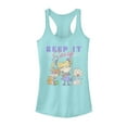 thumbnail image 1 of Junior's Rugrats Keep It Sassy  Racerback Tank Top Cancun X Small, 1 of 3