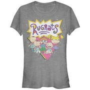 Junior's Rugrats Retro Characters Graphic Tee Athletic Heather Small