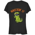 thumbnail image 1 of Junior's Rugrats Wreckin' It Reptar  Graphic Tee Black X Large, 1 of 2