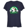 thumbnail image 1 of Junior's Samurai Jack St. Patrick’s Day Lucky  Graphic Tee Navy Blue Medium, 1 of 3