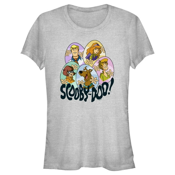 Junior's Scooby Doo Easter Gang Graphic Tee Athletic Heather Medium