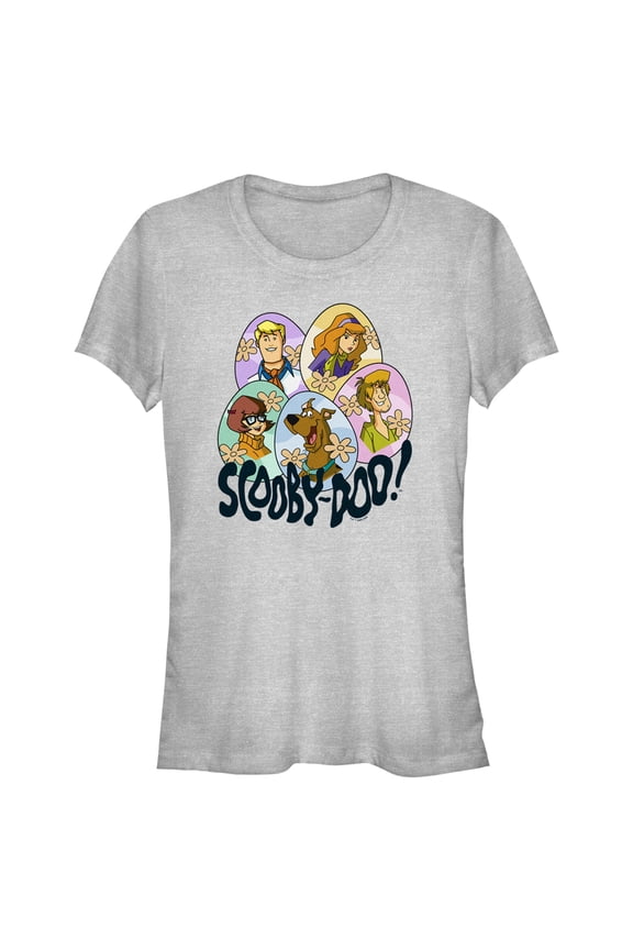 Junior's Scooby Doo Easter Gang Graphic Tee Athletic Heather Small