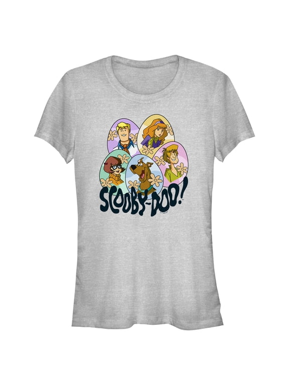 Junior's Scooby Doo Easter Gang Graphic Tee Athletic Heather Small