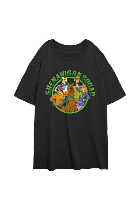 Junior's Scooby Doo Green Shenanigan Squad Graphic T-Shirt