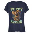 thumbnail image 1 of Junior's Scooby Doo Puppy Circle  Graphic Tee Navy Blue Small, 1 of 2