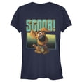 thumbnail image 1 of Junior's Scooby Doo Puppy Frame  Graphic Tee Navy Blue Small, 1 of 2