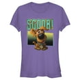 thumbnail image 1 of Junior's Scooby Doo Puppy Frame Graphic Tee Purple 2X Large, 1 of 2