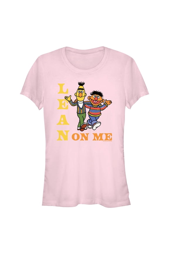 Junior's Sesame Street Bert and Ernie Lean On Me  Graphic T-Shirt