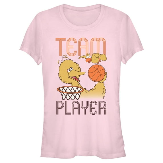 Junior's Sesame Street Big Bird Team Player Graphic T-Shirt
